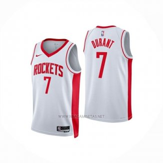 Camiseta Nino Houston Rockets Kevin Durant NO 7 Association 2025-26 Blanco