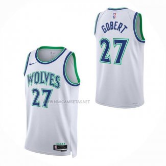 Camiseta Nino Minnesota Timberwolves Rudy Gobert NO 27 Association 2026-27 Blanco