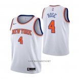 Camiseta Nino New York Knicks Derrick Rose NO 4 Association Blanco