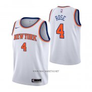 Camiseta Nino New York Knicks Derrick Rose NO 4 Association Blanco