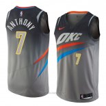 Camiseta Oklahoma City Thunder Carmelo Anthony NO 7 Ciudad 2018 Gris