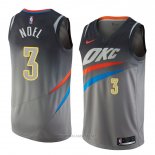 Camiseta Oklahoma City Thunder Nerlens Noel NO 3 Ciudad 2018 Gris