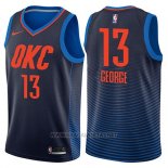 Camiseta Oklahoma City Thunder Paul George NO 13 Statement 2017-18 Azul