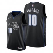 Camiseta Orlando Magic Evan Fournier NO 10 Ciudad Edition Negro