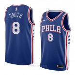 Camiseta Philadelphia 76ers Zhaire Smith NO 8 Icon 2018 Azul