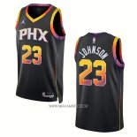 Camiseta Phoenix Suns Cameron Johnson NO 23 Statement 2022-23 Negro