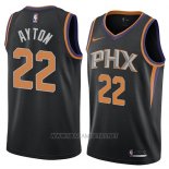 Camiseta Phoenix Suns Deandre Ayton NO 22 Statement 2017-18 Negro