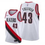 Camiseta Portland Trail Blazers Anthony Tolliver NO 43 Association Blanco