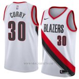 Camiseta Portland Trail Blazers Seth Curry NO 30 Statement 2018 Blanco