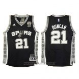 Camiseta San Antonio Spurs Tim Duncan NO 21 Negro