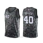 Camiseta San Antonio Spurs Tyler Zeller NO 40 Ciudad Camuflaje
