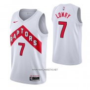 Camiseta Toronto Raptors Kyle Lowry NO 7 Association 2020-21 Blanco