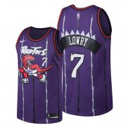 Camiseta Toronto Raptors Kyle Lowry NO 7 Classic Edition Violeta