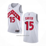 Camiseta Toronto Raptors Vince Carter NO 15 Association 2022-23 Blanco
