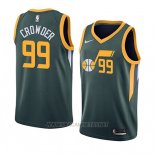 Camiseta Utah Jazz Jae Crowder NO 99 Earned 2018-19 Verde