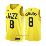 Camiseta Utah Jazz Jarred Vanderbilt NO 8 Icon 2022-23 Amarillo