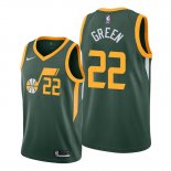 Camiseta Utah Jazz Jeff Green NO 22 Earned Verde