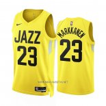Camiseta Utah Jazz Lauri Markkanen NO 23 Icon 2022-23 Amarillo