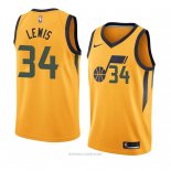 Camiseta Utah Jazz Trey Lewis NO 34 Statement 2018 Amarillo