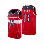 Camiseta Washington Wizards Jordan Poole NO 13 Icon 2024-25 Rojo