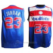 Camiseta Washington Wizards Michael Jordan NO 23 Retro Azul2