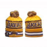 Gorro Beanie Los Angeles Lakers New Era Amarillo