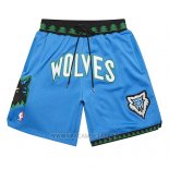 Pantalone Minnesota Timberwolves Mitchell And Ness Jsut Don Azul