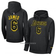 Sudaderas con Capucha Los Angeles Lakers LeBron James Negro2