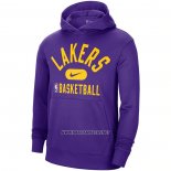 Sudaderas con Capucha Los Angeles Lakers Performance Practice 2021-2022 Violeta