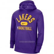 Sudaderas con Capucha Los Angeles Lakers Performance Practice 2021-2022 Violeta