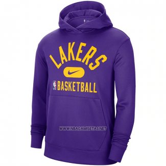 Sudaderas con Capucha Los Angeles Lakers Performance Practice 2021-2022 Violeta