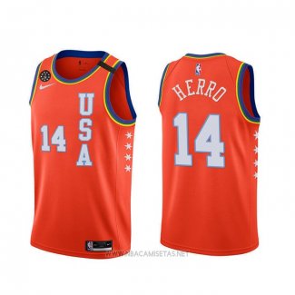 Camiseta 2020 Rising Star Tyler Herro NO 14 USA Rojo