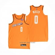 Camiseta 2022 Rising Star Tyrese Maxey NO 0 Worthy Naranja