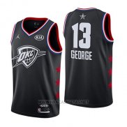 Camiseta All Star 2019 Oklahoma City Thunder Paul George NO 13 Negro