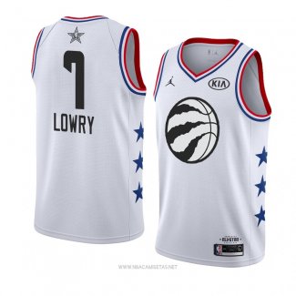 Camiseta All Star 2019 Toronto Raptors Kyle Lowry NO 7 Blanco