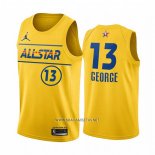 Camiseta All Star 2021 Los Angeles Clippers Paul George NO 13 Oro