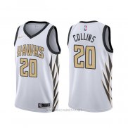Camiseta Atlanta Hawks John Collins NO 20 Ciudad Blanco