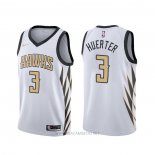 Camiseta Atlanta Hawks Kevin Huerter NO 3 Ciudad Blanco