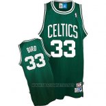 Camiseta Boston Celtics Larry Bird NO 33 Retro Verde