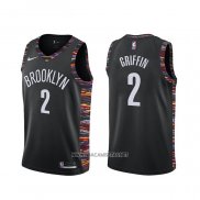 Camiseta Brooklyn Nets Blake Griffin NO 2 Ciudad Negro