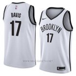 Camiseta Brooklyn Nets Ed Davis NO 17 Association 2018 Blanco