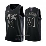 Camiseta Brooklyn Nets LaMarcus Aldridge NO 21 Statement 2022-23 Negro