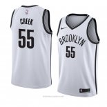 Camiseta Brooklyn Nets Mitch Creek NO 55 Association 2018 Blanco