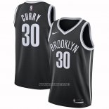 Camiseta Brooklyn Nets Seth Curry NO 30 Icon 2021-22 Negro