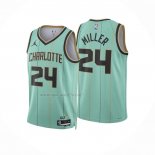 Camiseta Charlotte Hornets Brandon Miller NO 24 Ciudad 2024-25 Verde