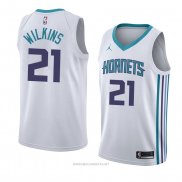 Camiseta Charlotte Hornets Isaiah Wilkins NO 21 Association 2018 Blanco