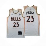Camiseta Chicago Bulls Michael Jordan NO 23 Ciudad 2024-25 Blanco