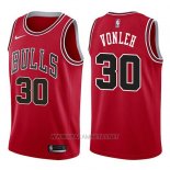 Camiseta Chicago Bulls Noah Vonleh NO 30 Icon 2017-18 Rojo