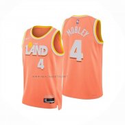 Camiseta Cleveland Cavaliers Evan Mobley NO 4 Ciudad 2025-26 Naranja