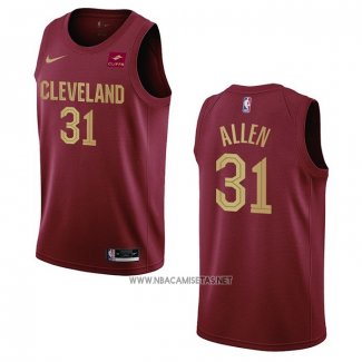 Camiseta Cleveland Cavaliers Jarrett Allen NO 31 Icon 2022-23 Rojo